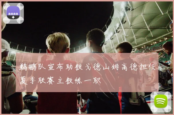 鹈鹕队宣布助教戈德山姆高德担任夏季联赛主教练一职